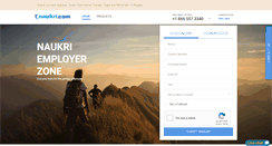 Desktop Screenshot of login.recruit.naukri.com